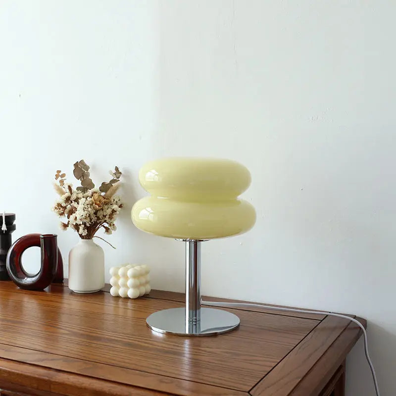LumiNest - Modern Bauhaus Table Lamp with Wireless Adjustable Brightness