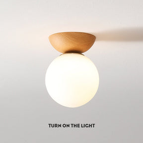 NordicGlow - Round Hallway Ceiling Light with Sleek Design for Cozy Atmosphere