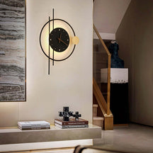 LumiClock - Modern wall clock with built-in LED lighting for stylish illumination