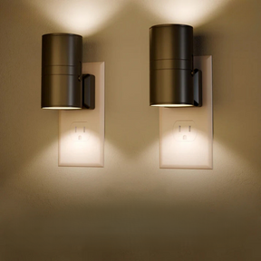 AuraTube – Minimalist Plug-In Wall Sconce with Elegant Bi-Directional Illumination