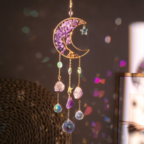GlowMoon - Enchant Your Space with GlowMoon Prism Moon Dreamcatcher