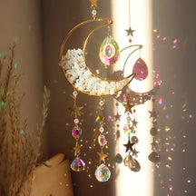 GlowMoon - Enchant Your Space with GlowMoon Prism Moon Dreamcatcher