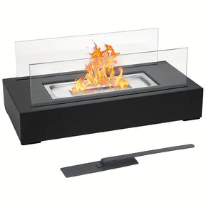 NoirFlame - Stylish outdoor fireplace for a cozy and modern ambiance