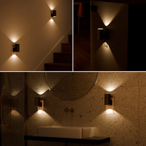 AuraTube – Minimalist Plug-In Wall Sconce with Elegant Bi-Directional Illumination