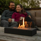 NoirFlame - Stylish outdoor fireplace for a cozy and modern ambiance