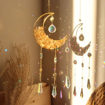 GlowMoon - Enchant Your Space with GlowMoon Prism Moon Dreamcatcher