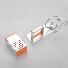 LuxeNest - Wall-mounted bathroom organizer with smart storage and modern design