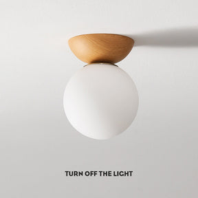 NordicGlow - Round Hallway Ceiling Light with Sleek Design for Cozy Atmosphere
