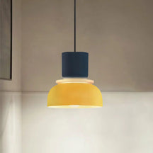 LuxeLume - Modern Color Block Pendant Light with Layered Design