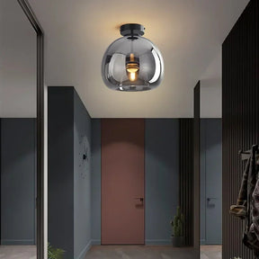 GlowNest - Modern Ceiling Light Fixture with Cozy Glass Dome Lighting