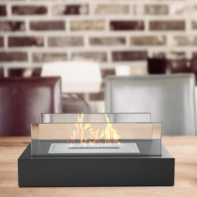 NoirFlame - Stylish outdoor fireplace for a cozy and modern ambiance