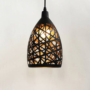 GlowBesson - Patterned Pendant Lights with Adjustable Cords and Vintage Lantern Design