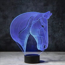 StallionGlow - 3D horse lamp with dynamic lighting and artistic design