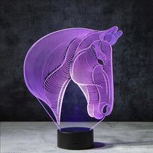 StallionGlow - 3D horse lamp with dynamic lighting and artistic design